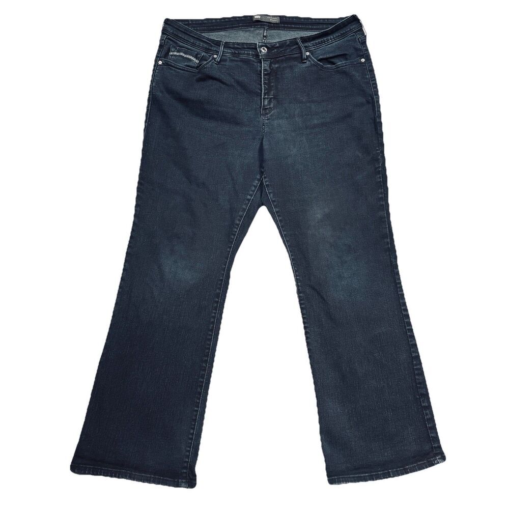 Levis 512 Perfctly Slimming Boot Jeans Plus 20W S (37x28.5) Blue Stretch Womens